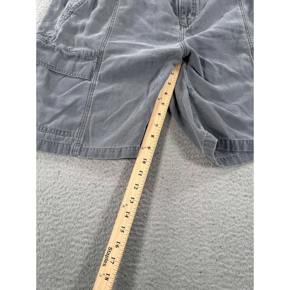 Tommy Bahama Relax Shorts Men Large Gray Drawstring Waist Cargo Pockets Mid Rise